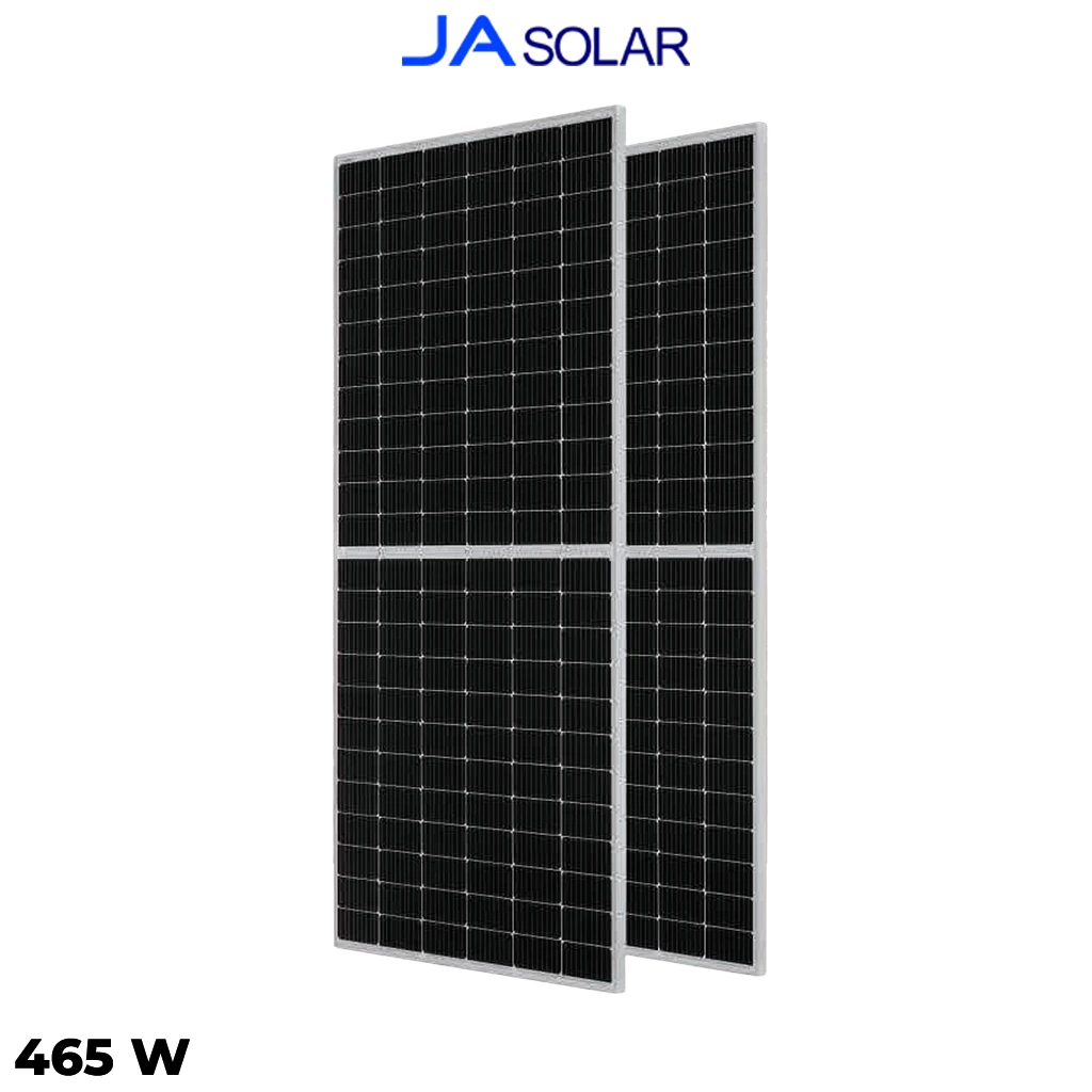 پنل خورشیدی 465 وات دوطرفه مونوکریستال JA SOLAR