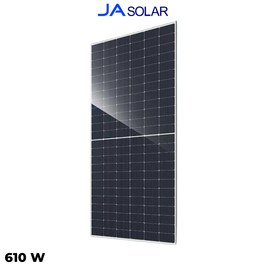پنل خورشیدی 610 وات دوطرفه مونوکریستال JA SOLAR