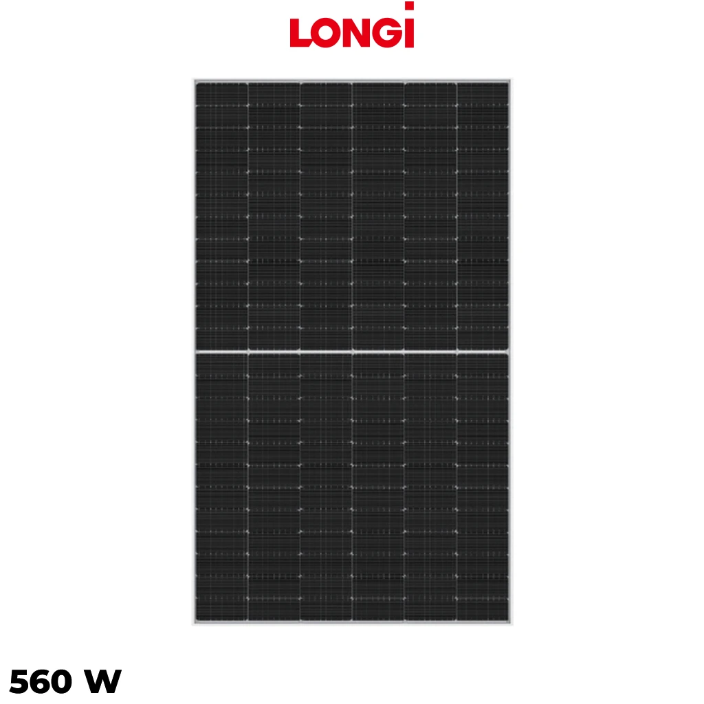 پنل خورشیدی 560 وات دوطرفه مونوکریستال LONGI SOLAR