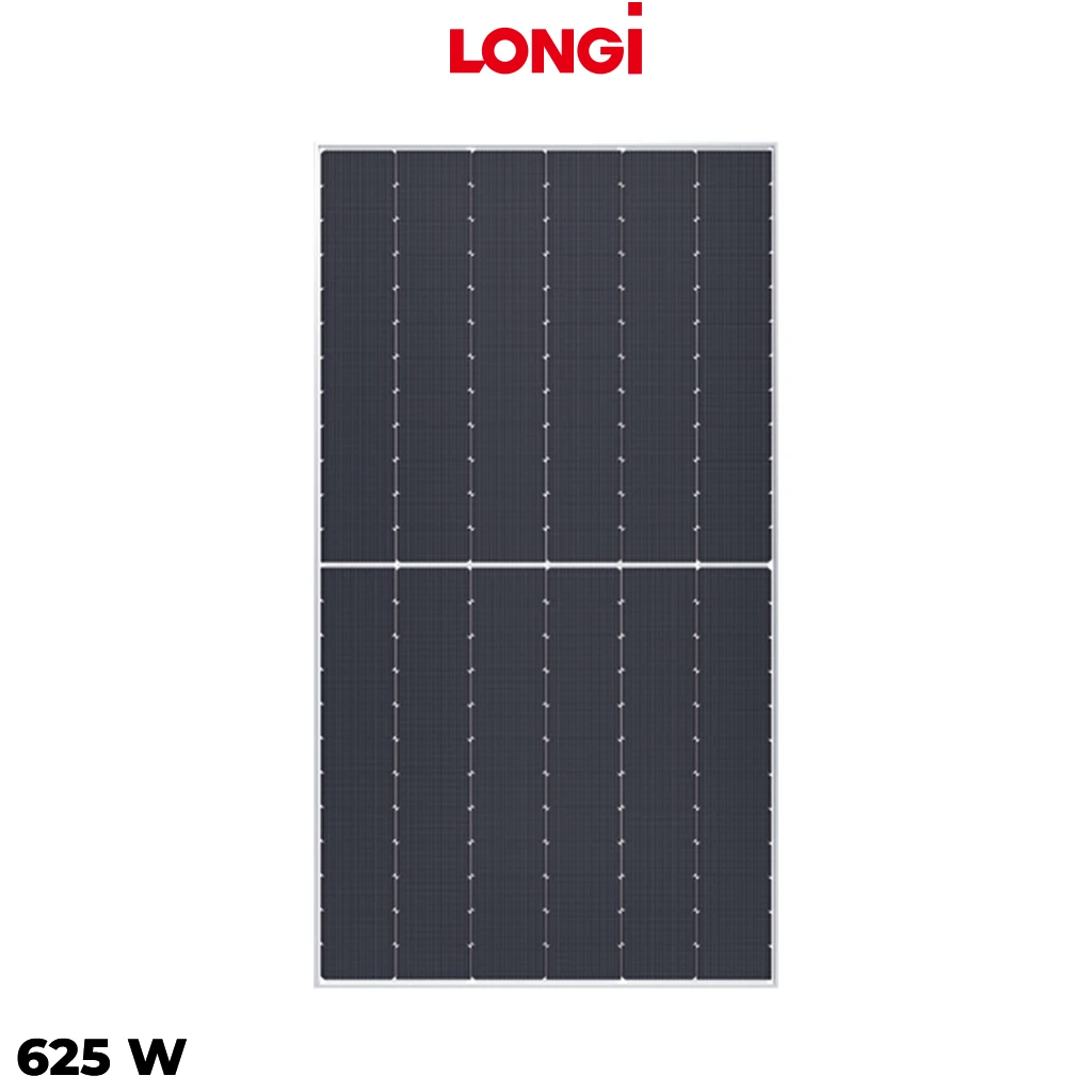 پنل خورشیدی 625 وات دوطرفه مونوکریستال LONGI SOLAR