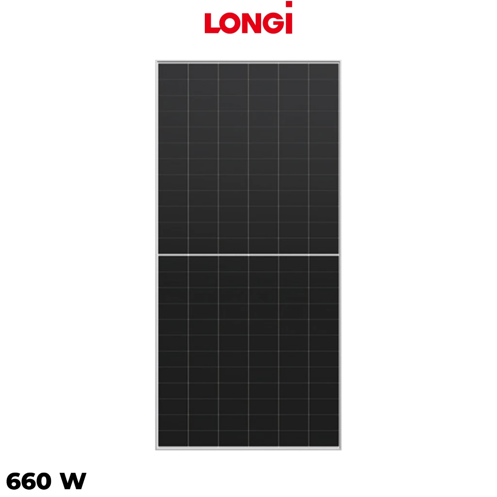 پنل خورشیدی 660 وات دوطرفه مونوکریستال LONGI SOLAR