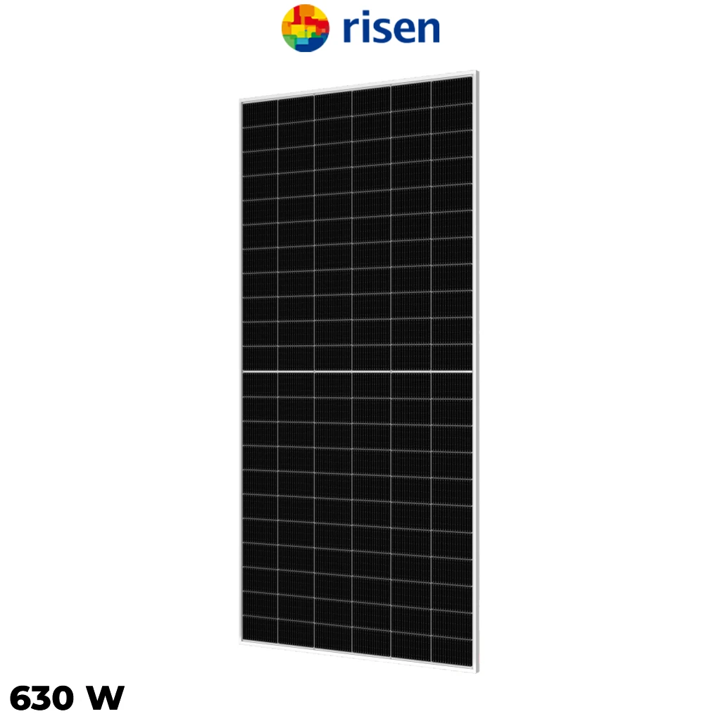 پنل خورشیدی 630 وات دوطرفه مونوکریستال RISEN SOLAR