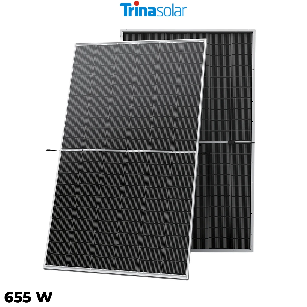 پنل خورشیدی 655 وات دوطرفه مونوکریستال TRINA SOLAR